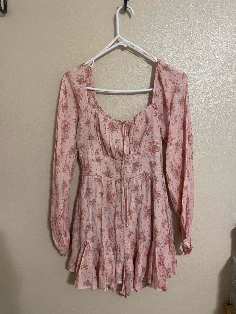 Pink Floral Long-Sleeve jumper